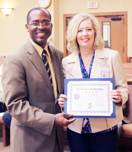 County recognizes employees service Local News kilgorenewsherald com