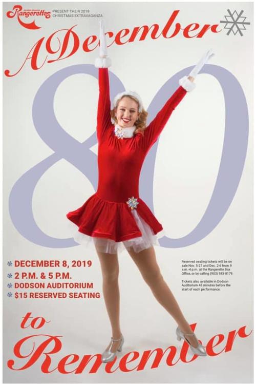 Rangerette Christmas Show Poster 2019