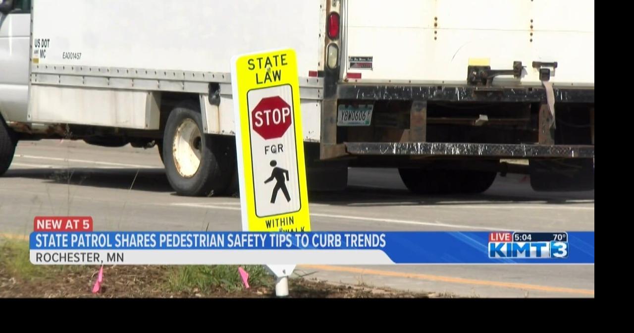 Minnesota State Patrol shares safety reminders as vehicle v. pedestrian