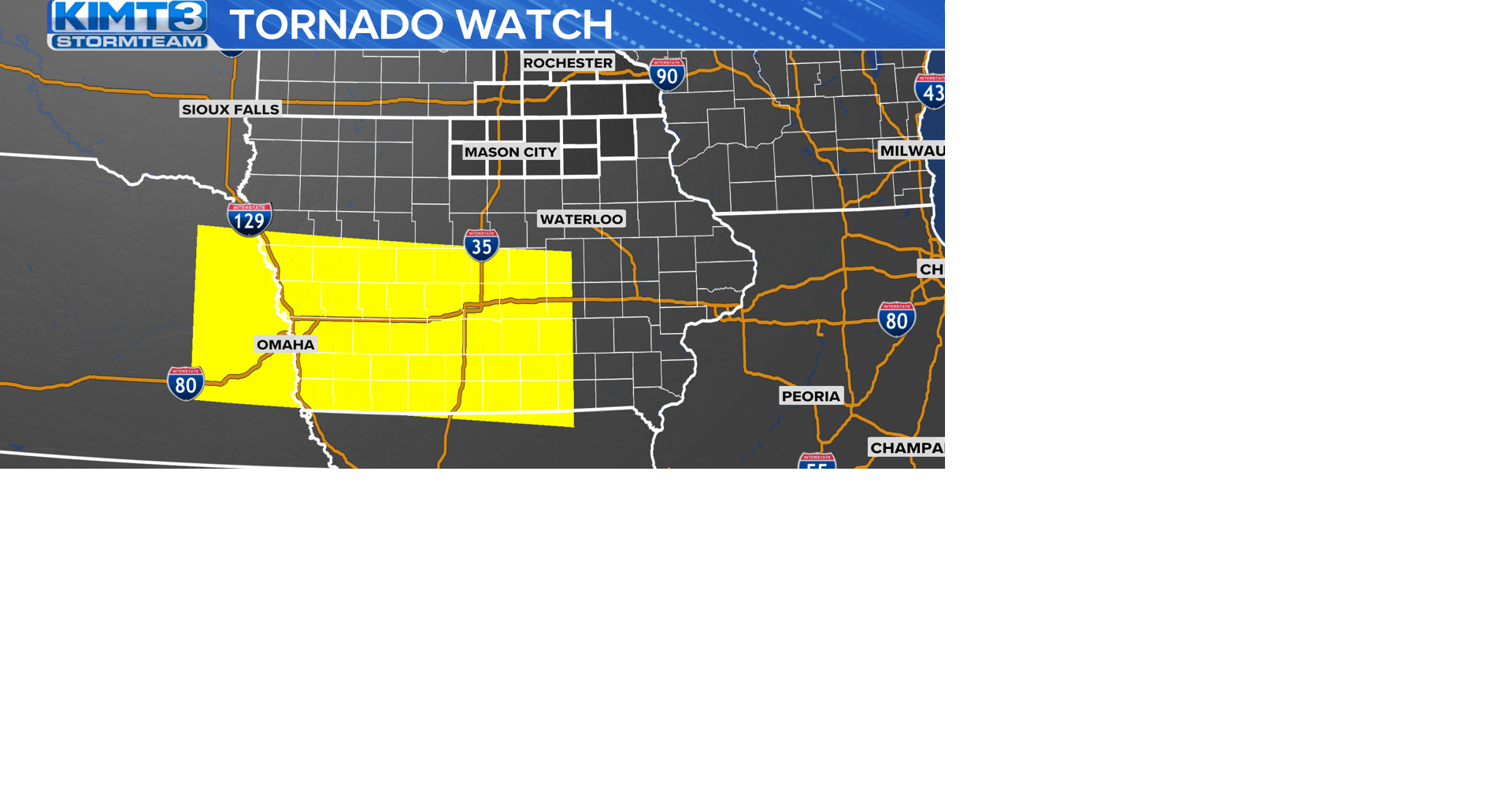 Tornado Watch issued for portions of central and southern Iowa until 10 ...