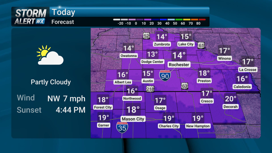 Storm Alert Wx 3: Sunnier Friday, flurries Saturday | News | kimt.com