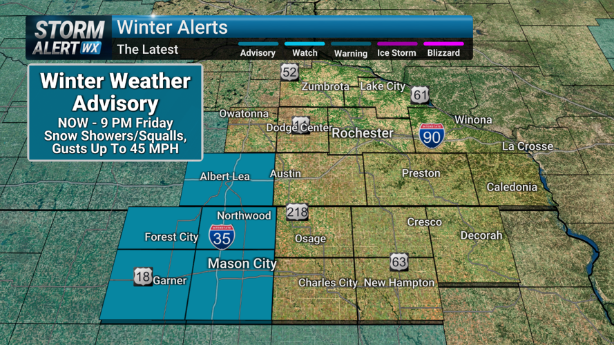Storm Alert Wx 3: Snow squalls Friday PM, dangerous travel expected ...