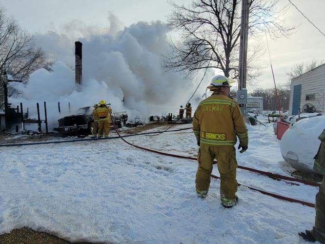 Fire destroys home in rural Winneshiek County | Iowa | kimt.com