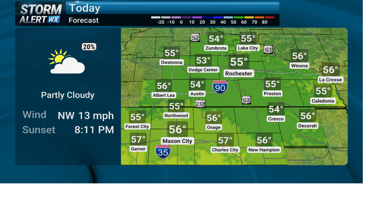 Storm Alert Wx 3: Midweek increasing clouds, stray shower possible ...