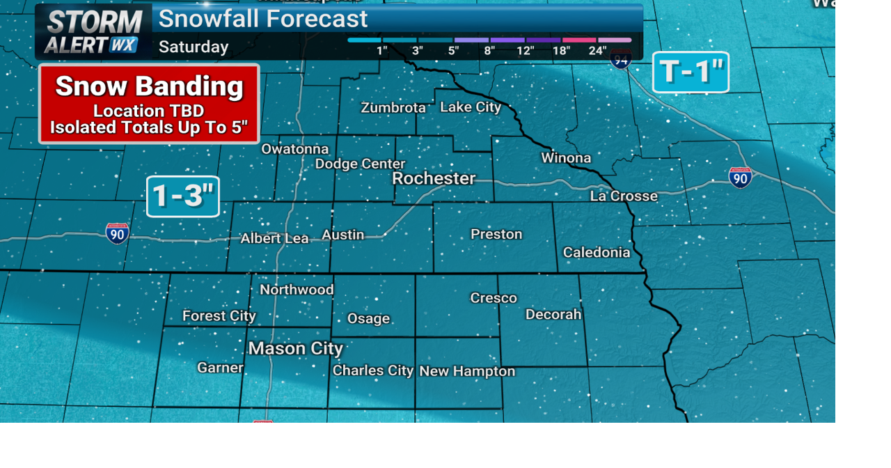 Winter Weather Advisory issued ahead of Saturday snow