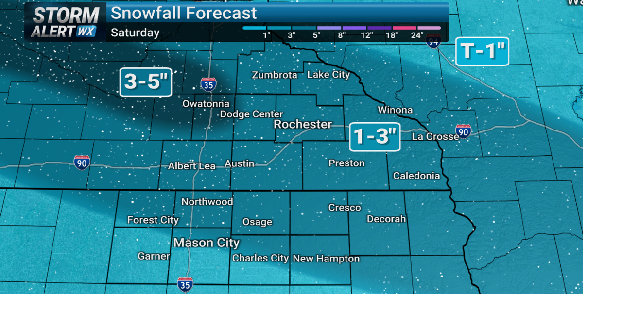 Winter Weather Advisory in effect for Saturday snow | News | kimt.com