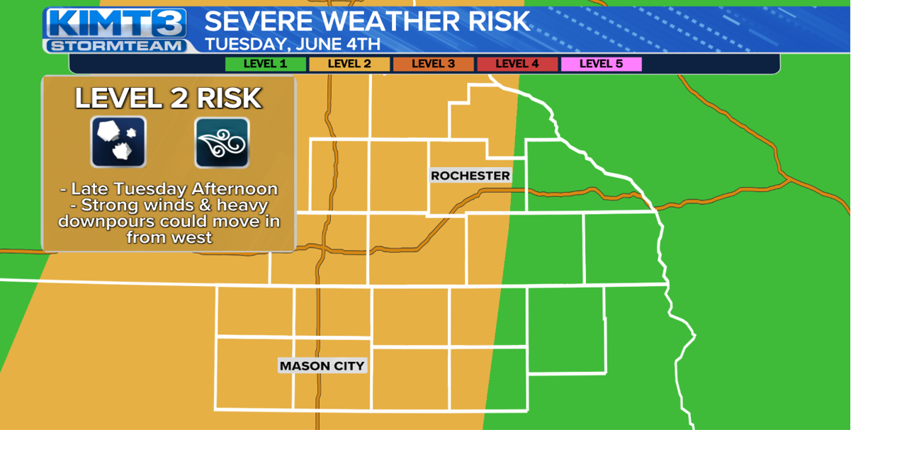 StormTeam 3: Risk for severe line of storms Tuesday evening amid summer ...