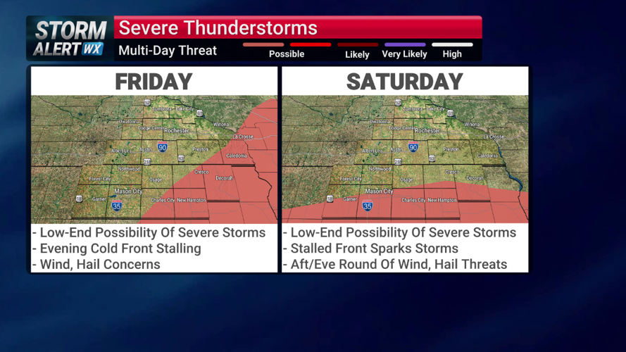 Four consecutive days of severe weather threats through Monday next ...