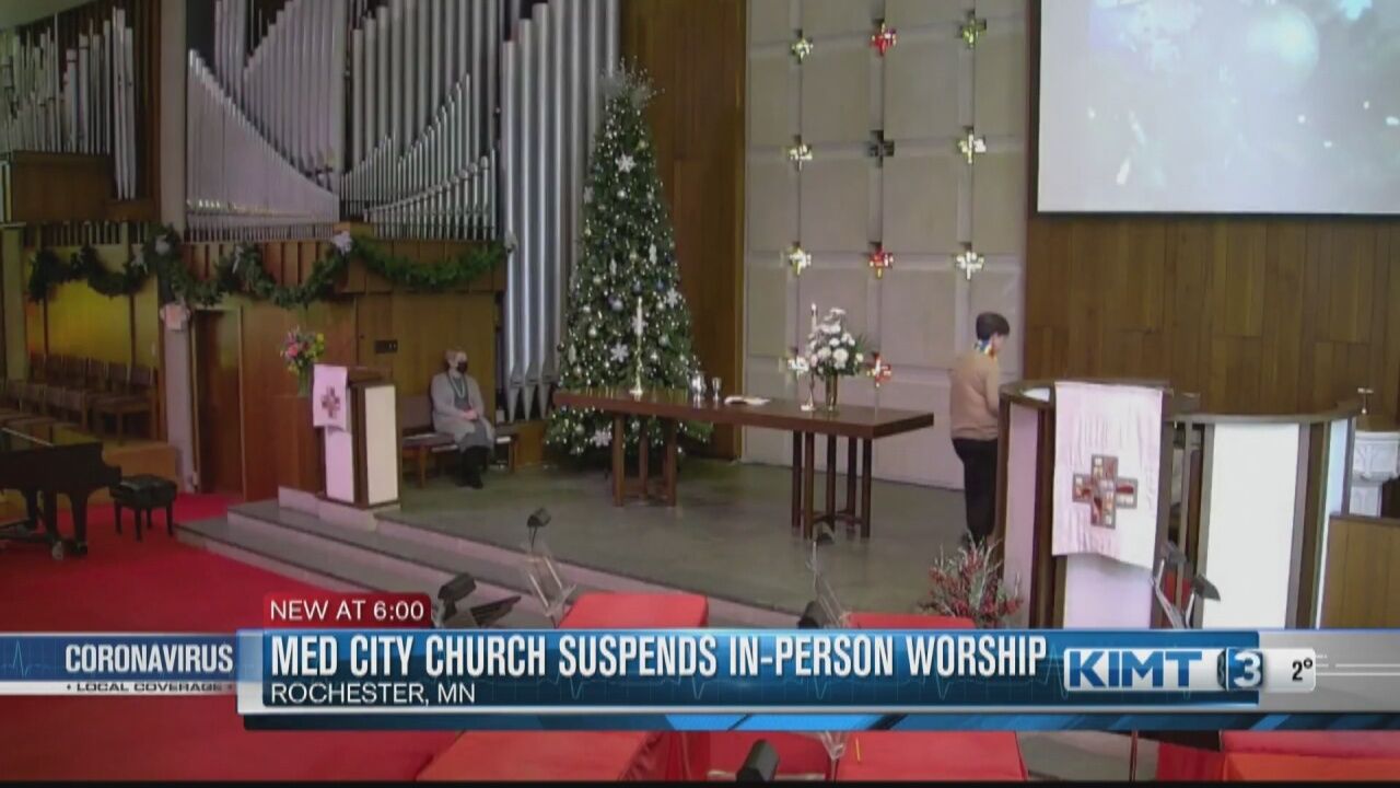 Rochester Worships Christmas 2022 City Newspaper Rochester Church Suspends In-Person Worship Due To Covid-19 Surge | Video |  Kimt.com