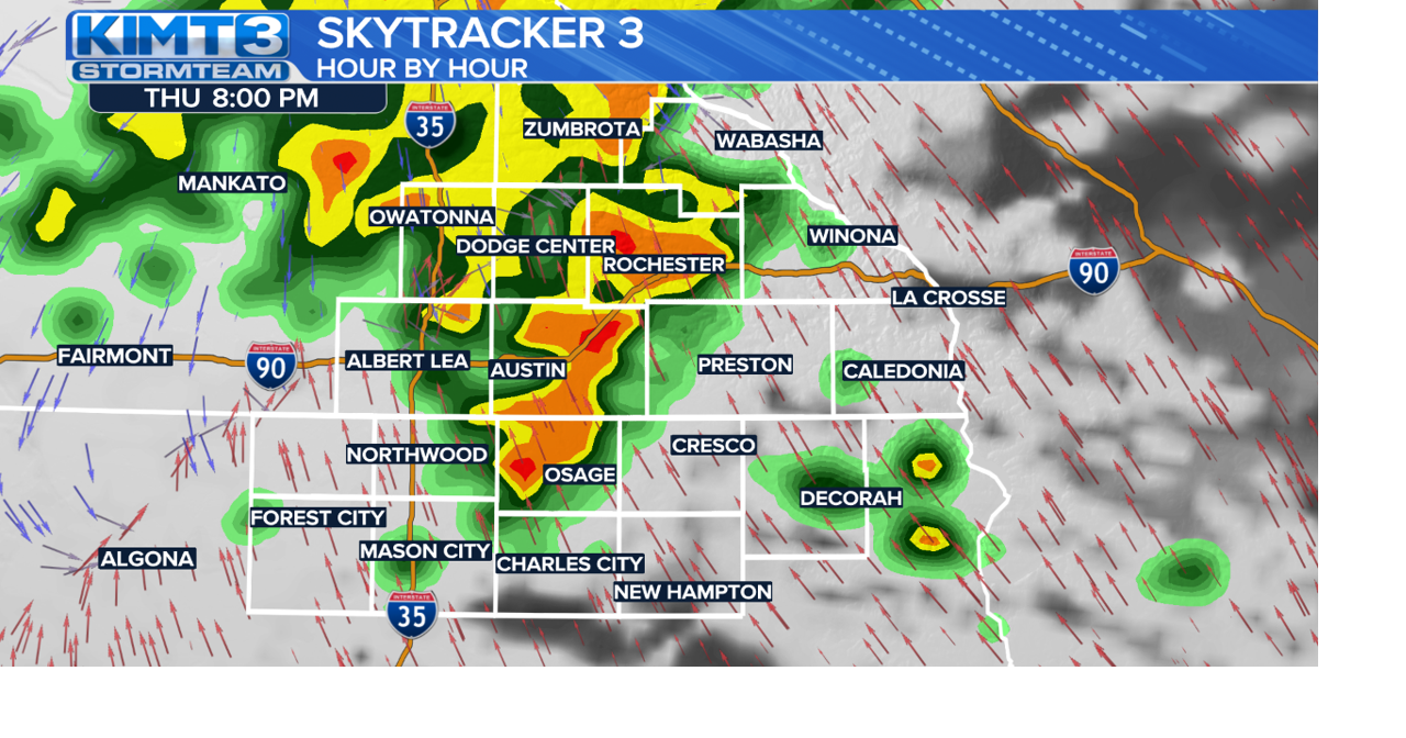 StormTeam 3: Thundery Thursday, dry weekend | News | kimt.com