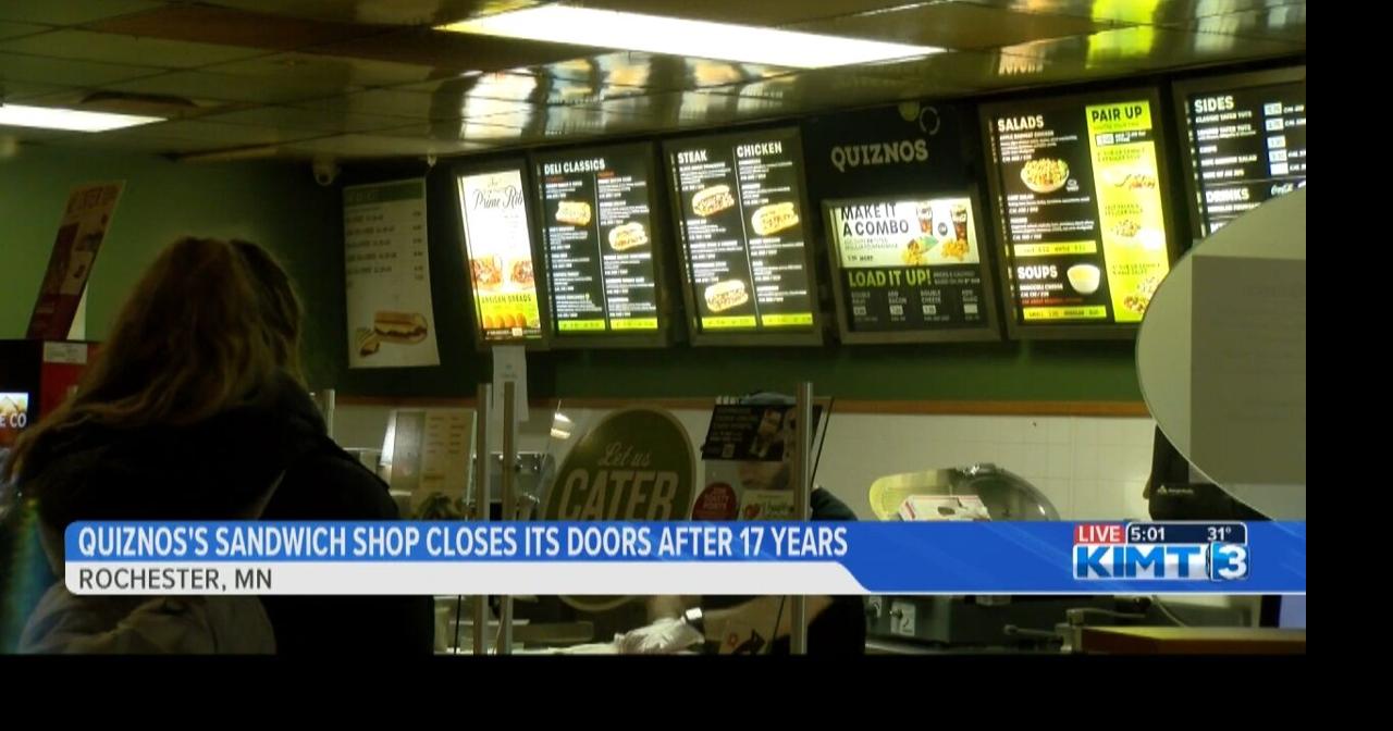 Familyowned Quiznos franchise in Rochester closes after 17 years in