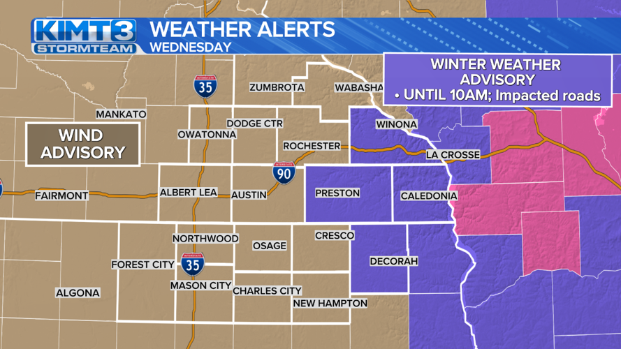 StormTeam 3: Winter weather advisory for far Southeast Minnesota as ...