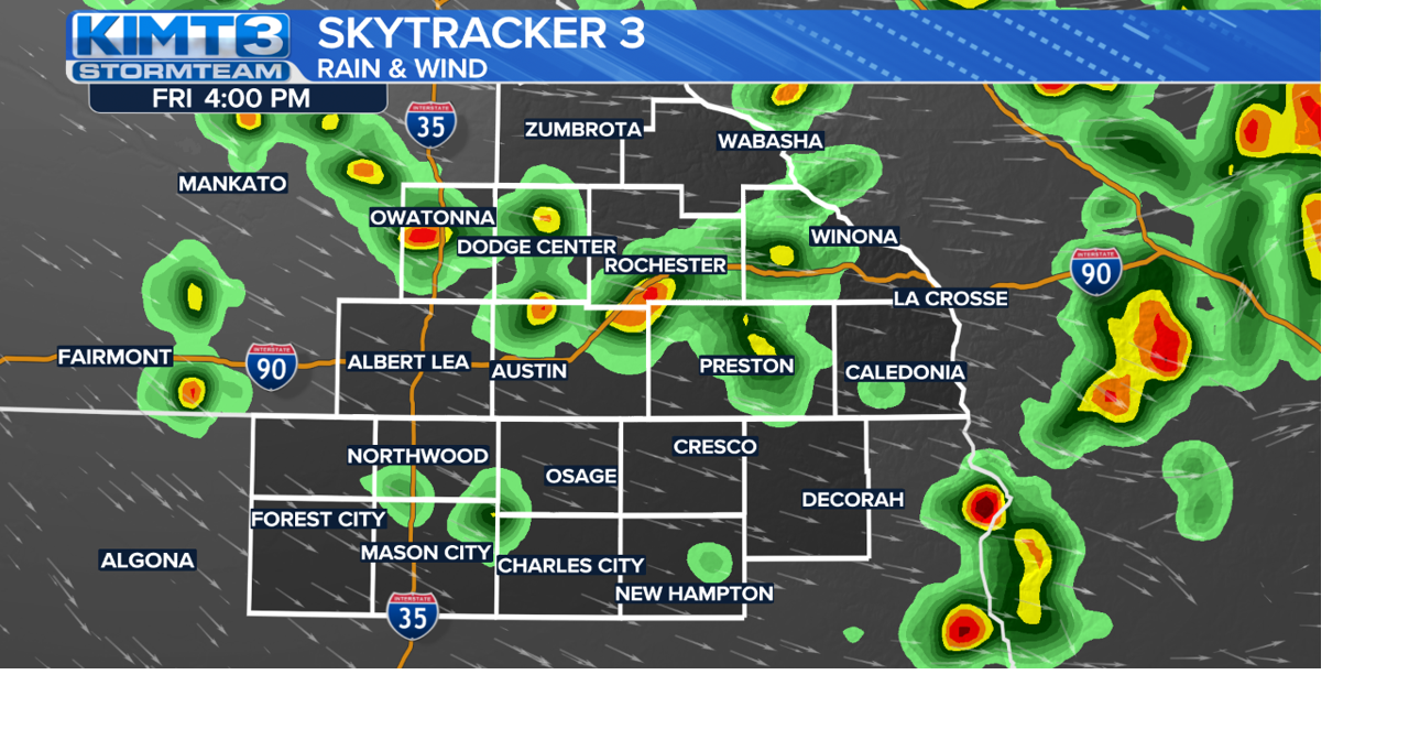StormTeam 3: Scattered showers today and tomorrow, sun returns Sunday ...