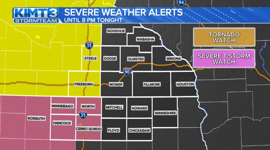EXPIRED: Severe Thunderstorm Watch until 10 PM | News | kimt.com