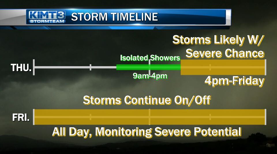 StormTeam 3: Severe Weather Risk Thursday Afternoon To Evening; Heavy ...