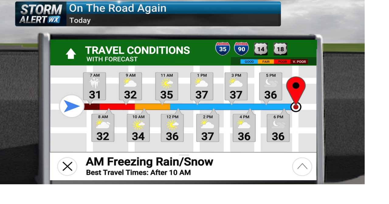 Storm Alert Wx 3: Hazardous Monday AM travel, warm Christmas week ...
