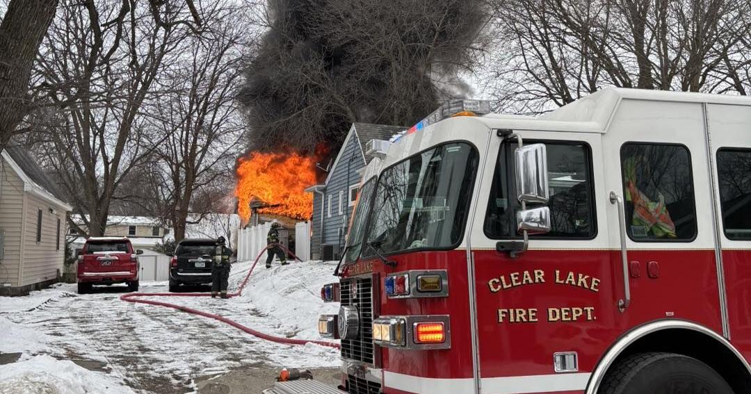 Clear Lake Fire Department responds to garage fire | News | kimt.com