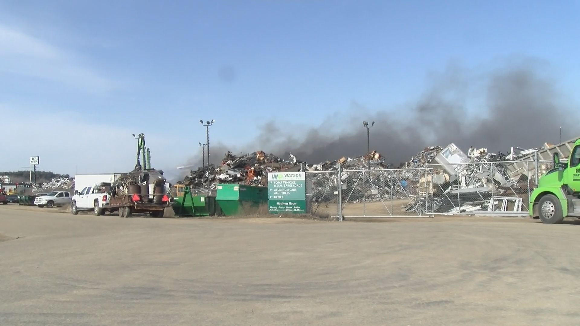 Large fire at recycling facility in Oronoco | News | kimt.com