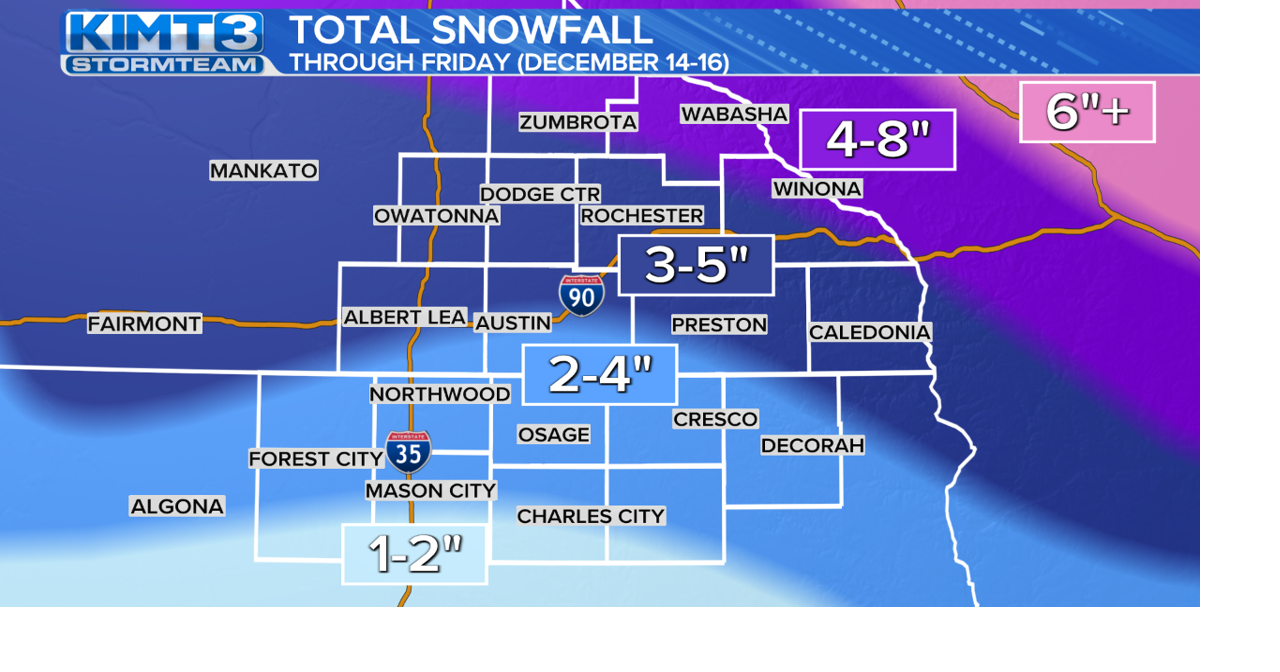Winter Weather Advisory in effect Here's a countybycounty breakdown