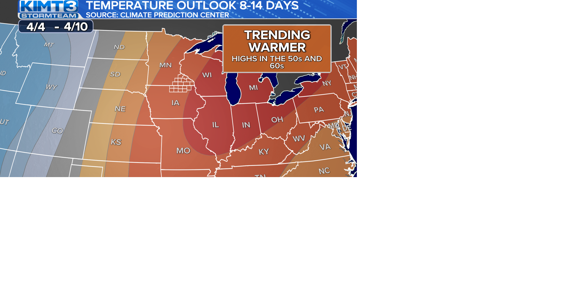 Mild temperatures expected to return going into April | News | kimt.com