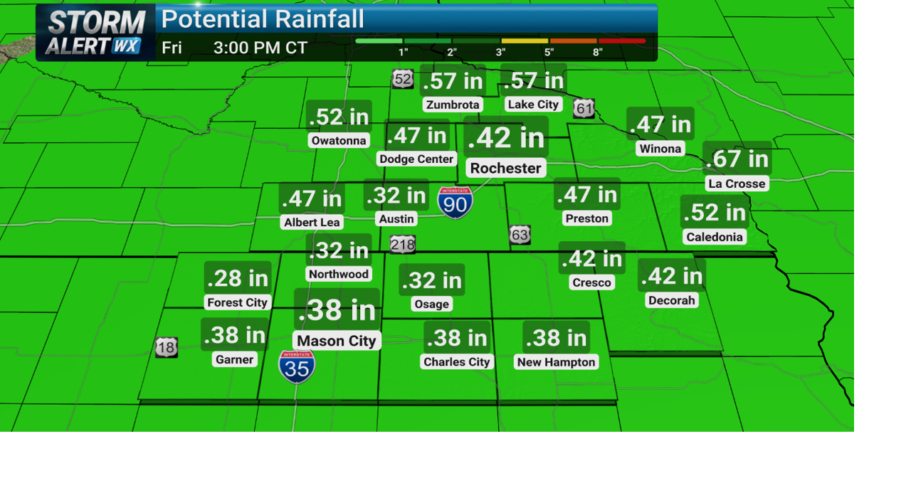 Widespread rain, harvest impacts expected Thursday | News | kimt.com