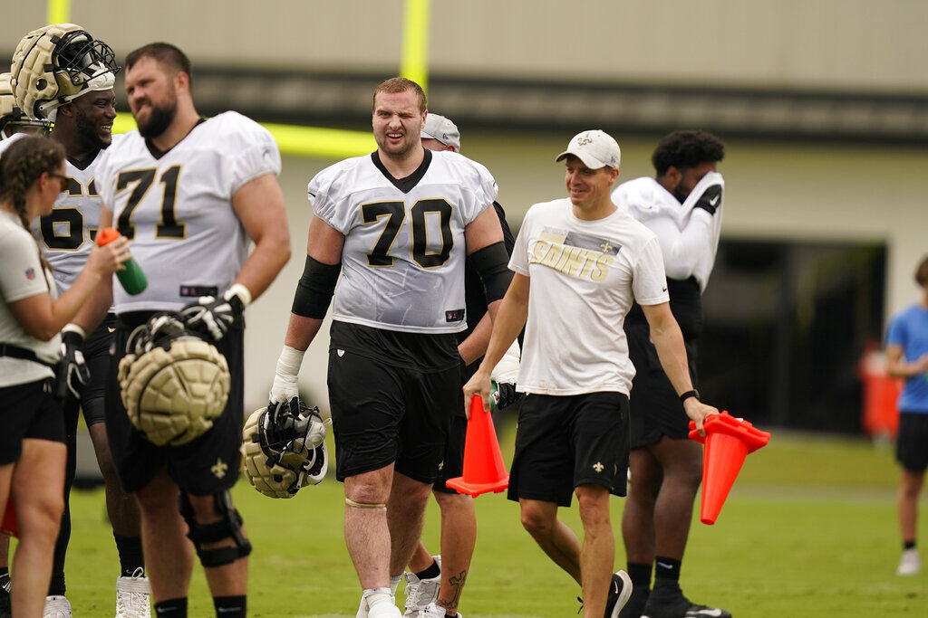 UNI grad Trevor Penning in hot water at Saints training camp