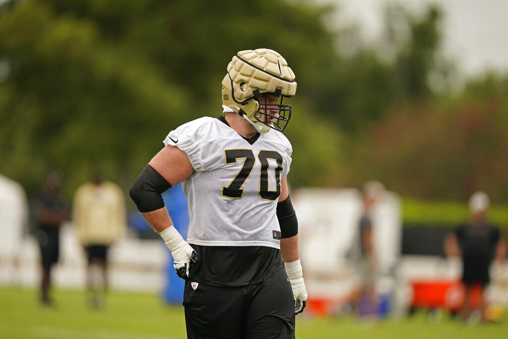 Photos: North Iowan Trevor Penning going through first NFL training camp  with Saints, Local Sports