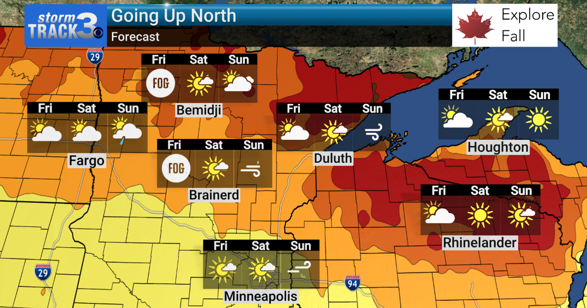 Warm/windy weather for weekend leaf peeping