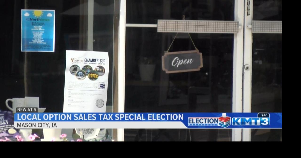 Mason City local option sales and service tax approved by voters Cerro Gordo County
