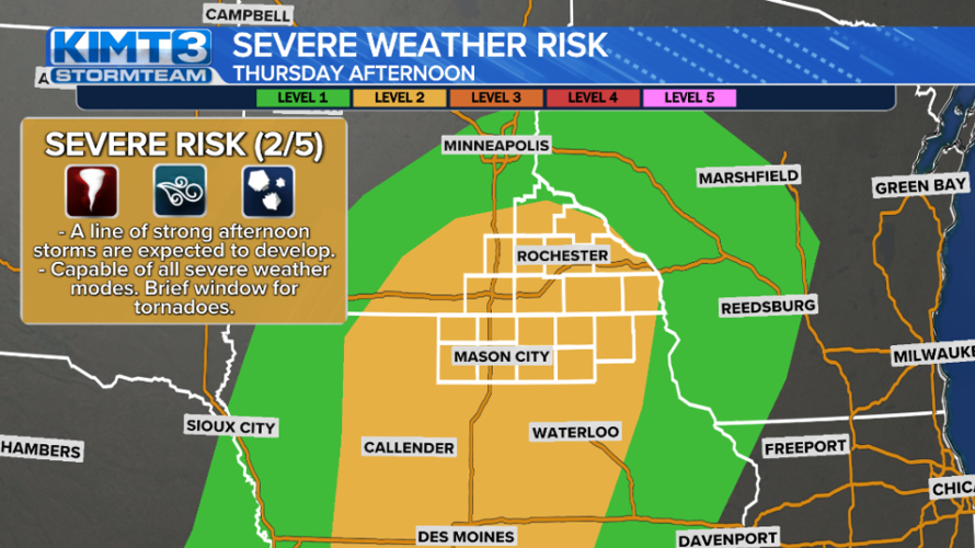 StormTeam 3: Thursday's severe weather potential | News | kimt.com