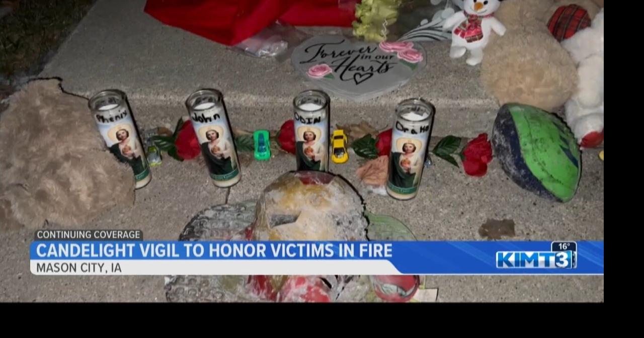 Candlelight vigil for the victims in Mason City fatal fire is Monday