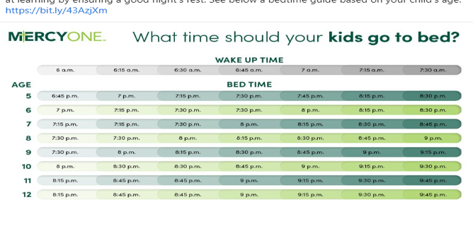 Recommended sleep times for children | Local | kimt.com