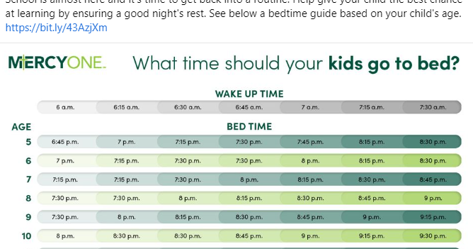 Recommended sleep times for children | Local | kimt.com