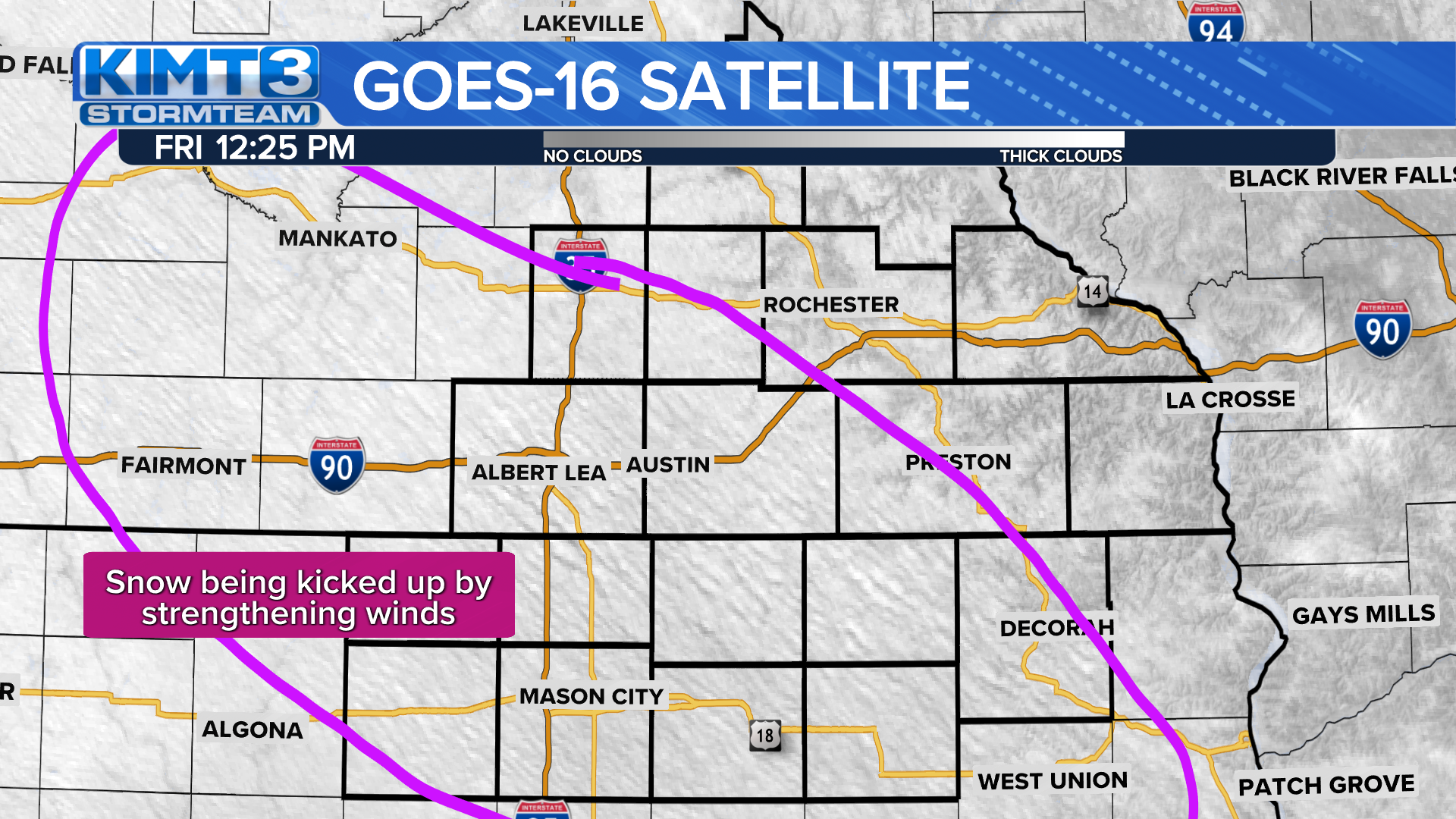 StormTeam 3: Blizzard Ongoing In Open Areas. Set To Wind Down Saturday ...