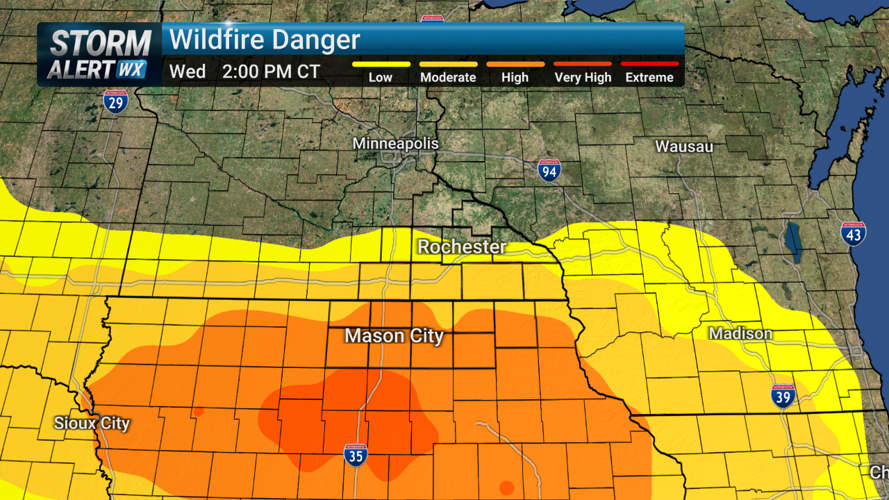 Storm Alert Wx 3: Midweek fire danger as strong winds, low humidity ...