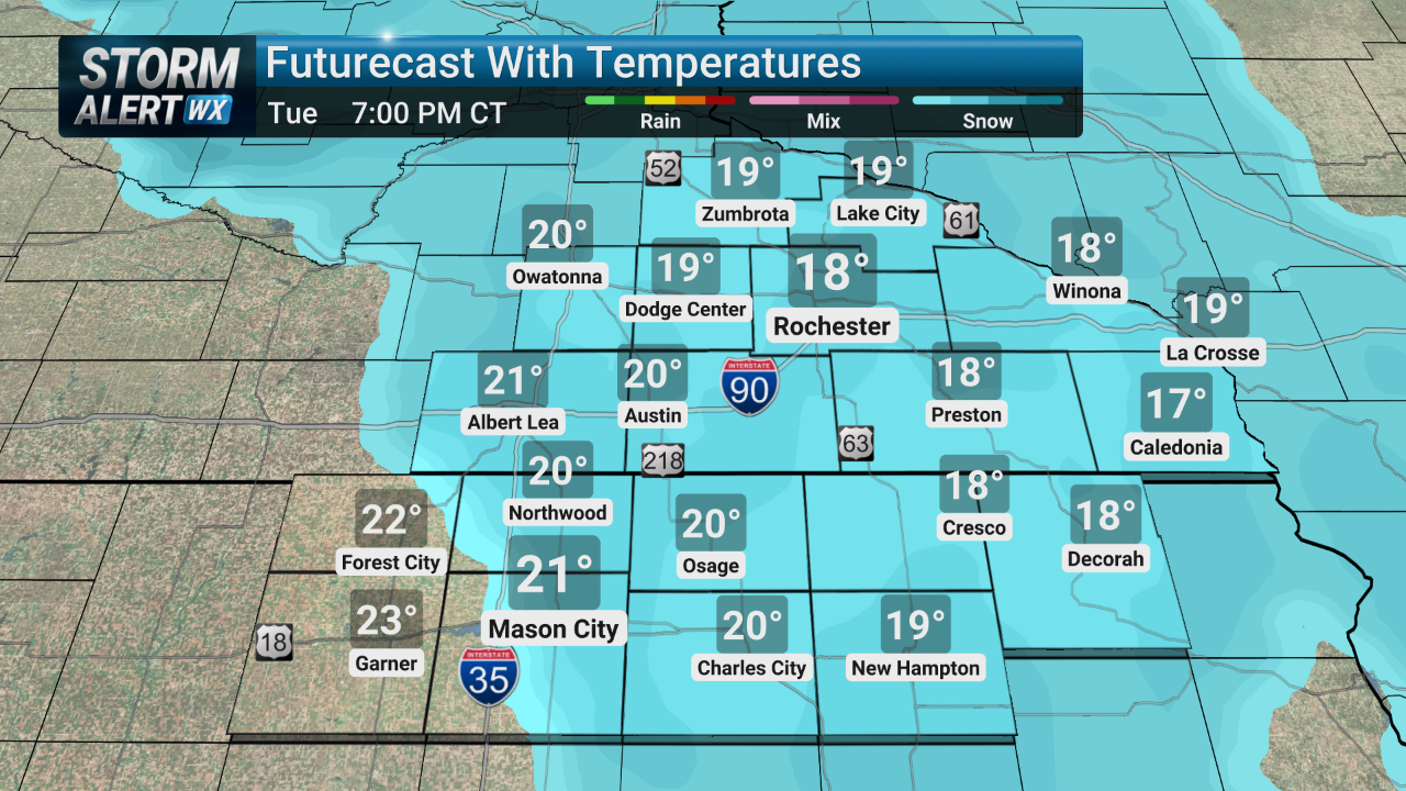 Another round of snow expected Tuesday | News | kimt.com