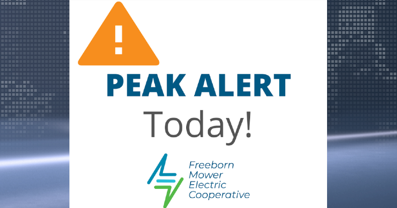 Peak Energy Alert issued for thousands in North Iowa and SE Minnesota