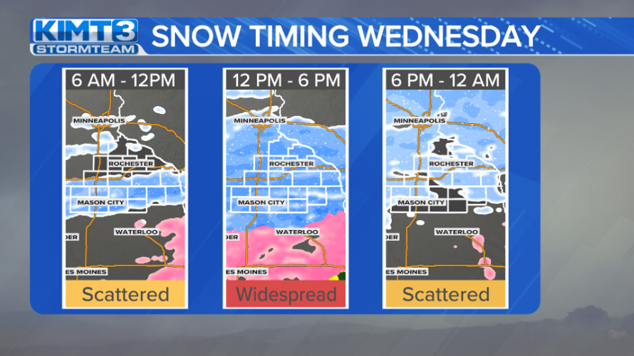 Breakdown of snow totals across the area | News | kimt.com