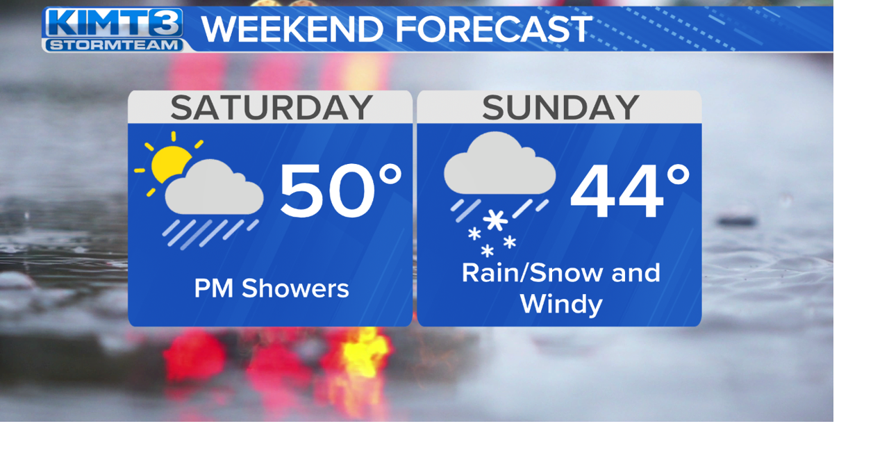 The last weekend of April will feature chilly conditions with scattered ...