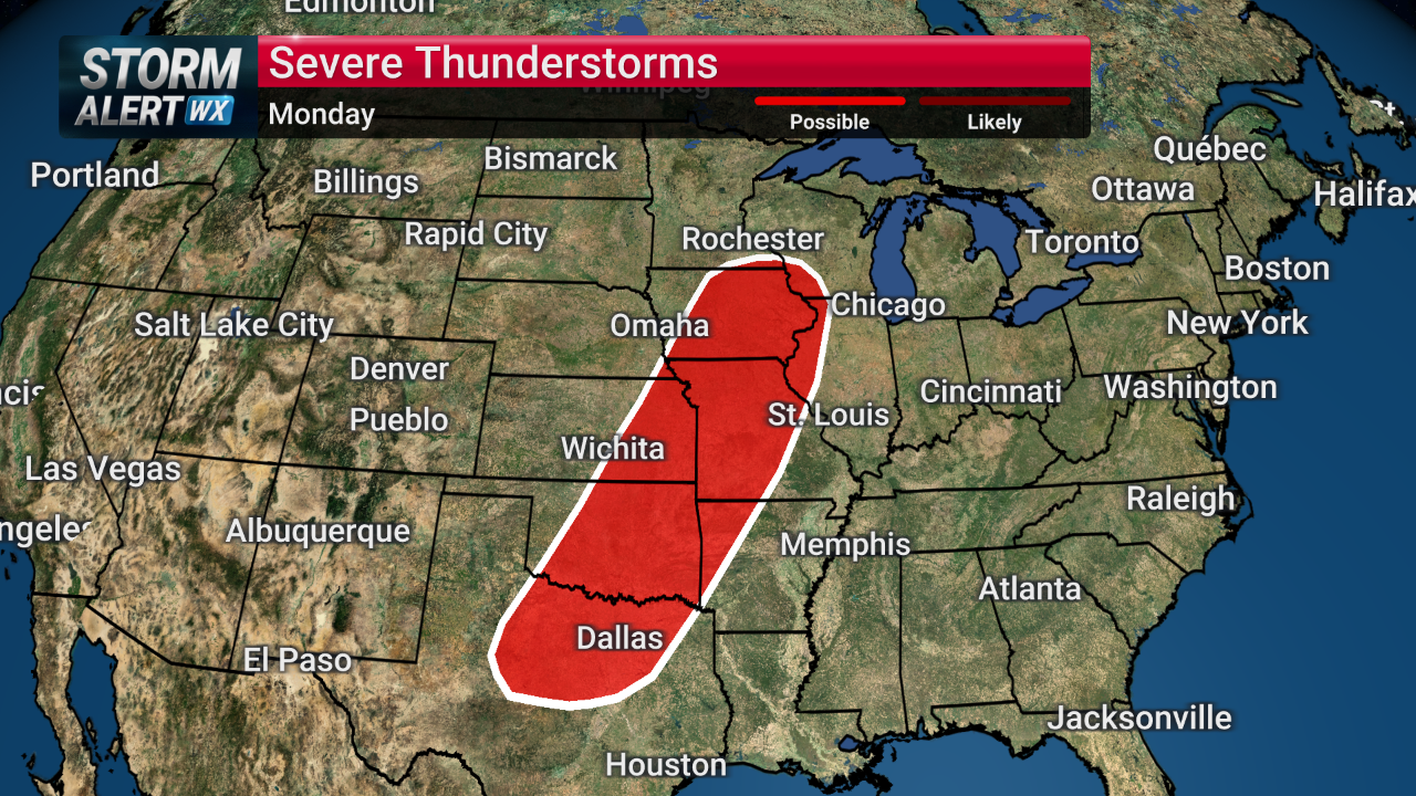 Tracking severe weather threat Monday next week | News | kimt.com