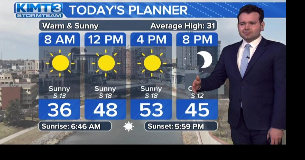 Tracking sunny skies Friday for a record warm start to March AM