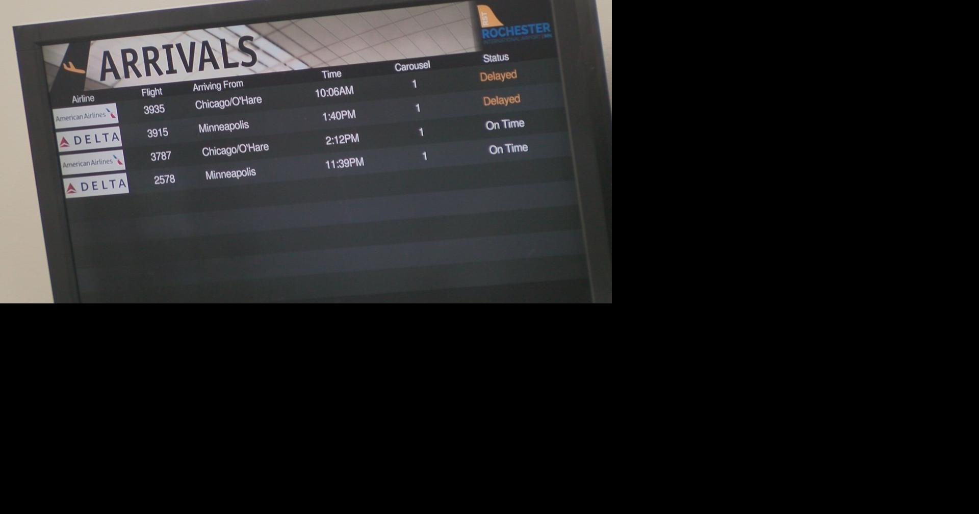 Grounded flights impact travelers at Rochester International Airport ...