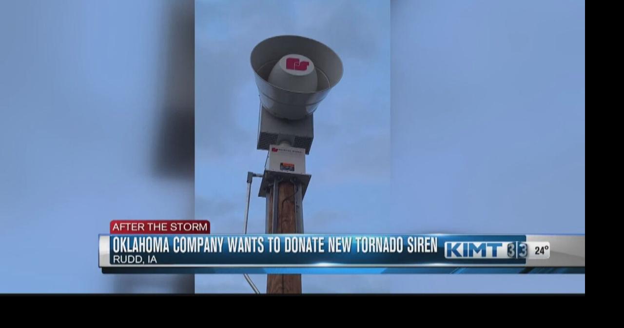 Oklahoma company reaches out to City of Rudd to donate tornado siren