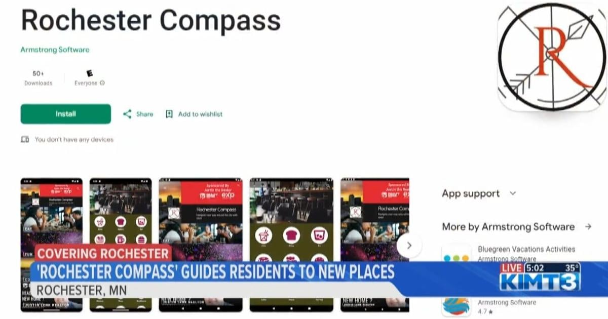 Compass Road Rochester Map ‘Rochester Compass’ app guides residents around Med City | News | kimt.com