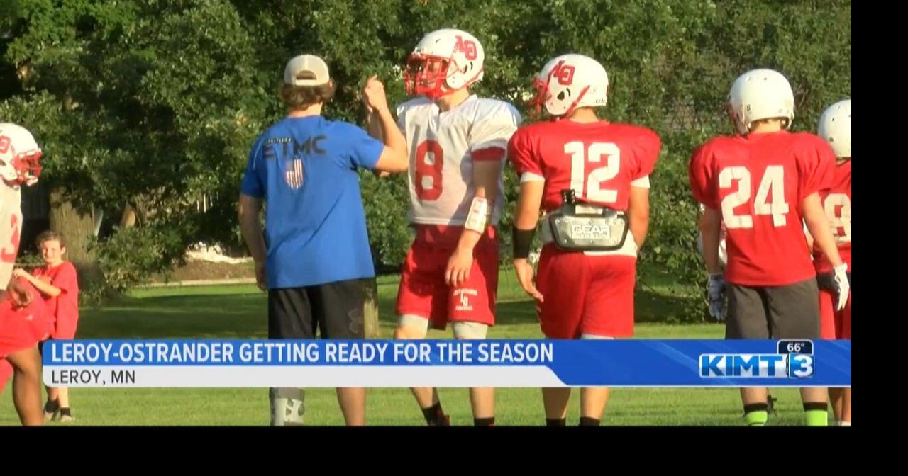 The LeRoyOstrander Cardinals football team is putting in the work