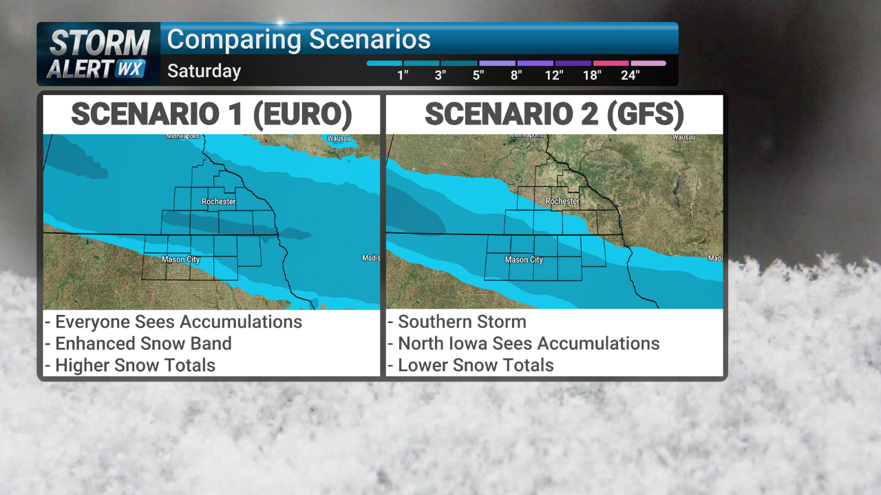 Tracking potential southern shift in weekend snow threat | News | kimt.com
