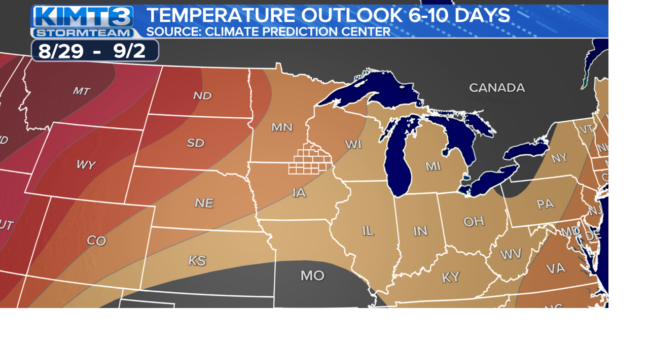 Mild temperatures expected through the end of August and into early ...