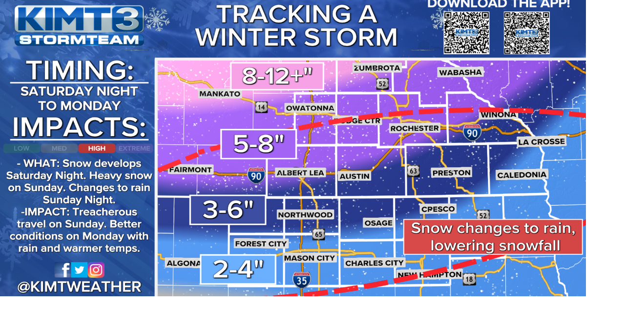 WINTER STORM: Heavy snow and rain to impact the region this weekend ...