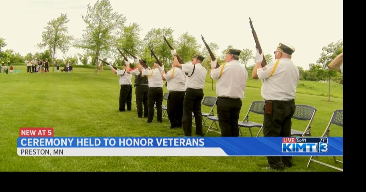 Ceremony held to honor veterans in Preston | News | kimt.com