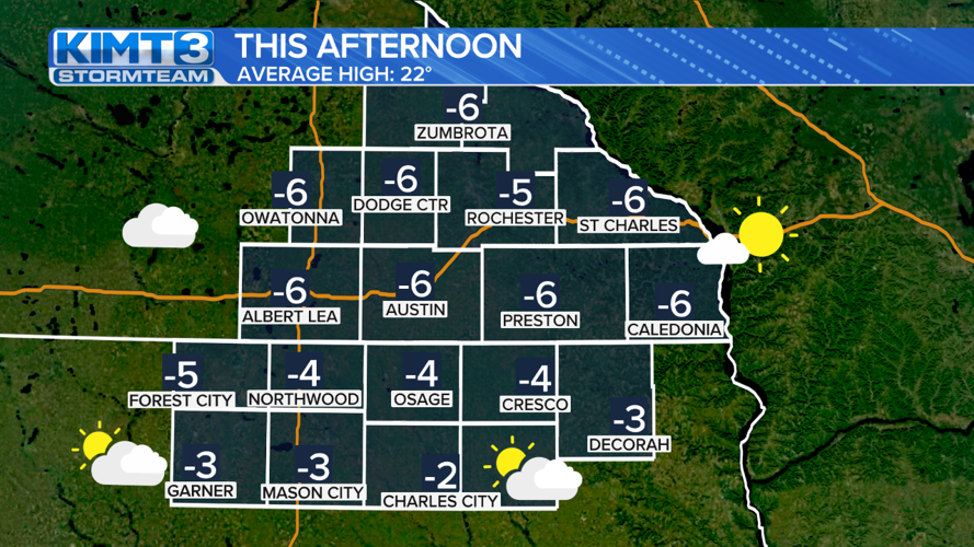 StormTeam 3: Dangerous cold continues, light snow Tuesday night | News ...